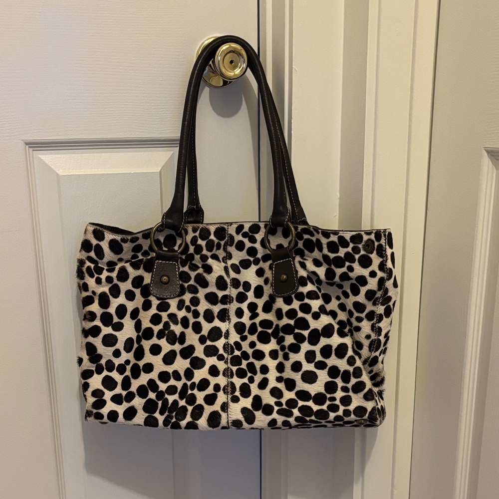Boden Hair on Cowhide Leather Purse